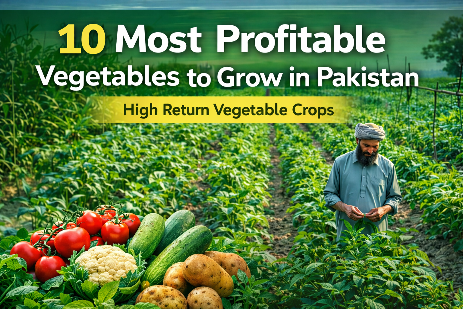 10 Most Profitable Vegetables to Grow in Pakistan