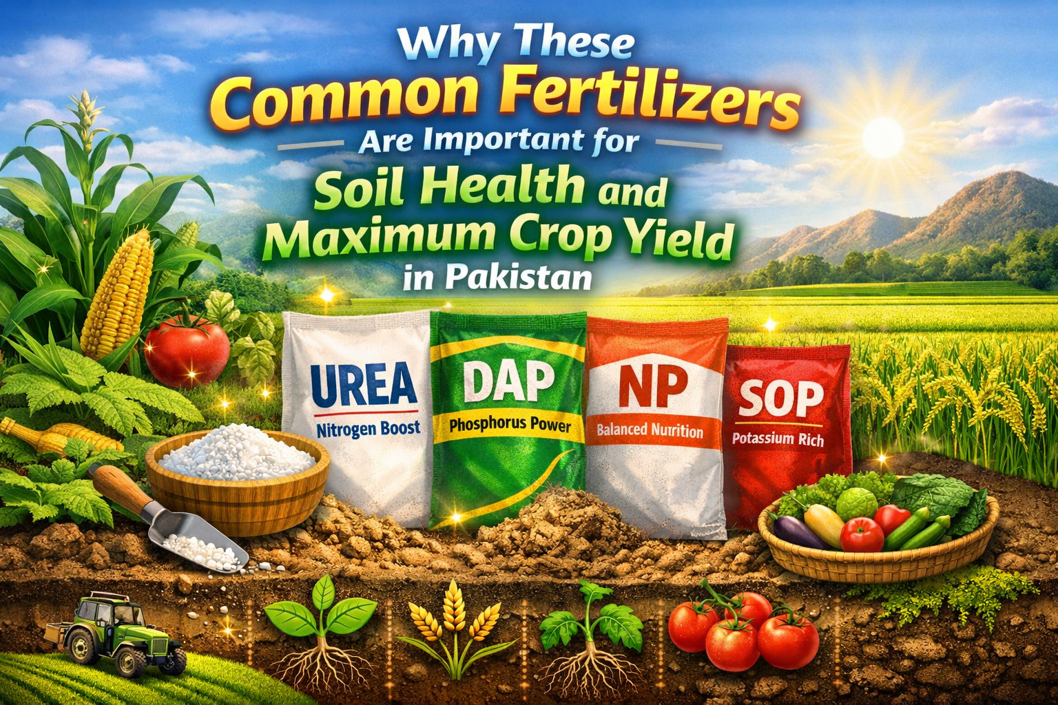 Why These Common Fertilizers Are Important for Soil Health and Maximum Crop Yield in Pakistan