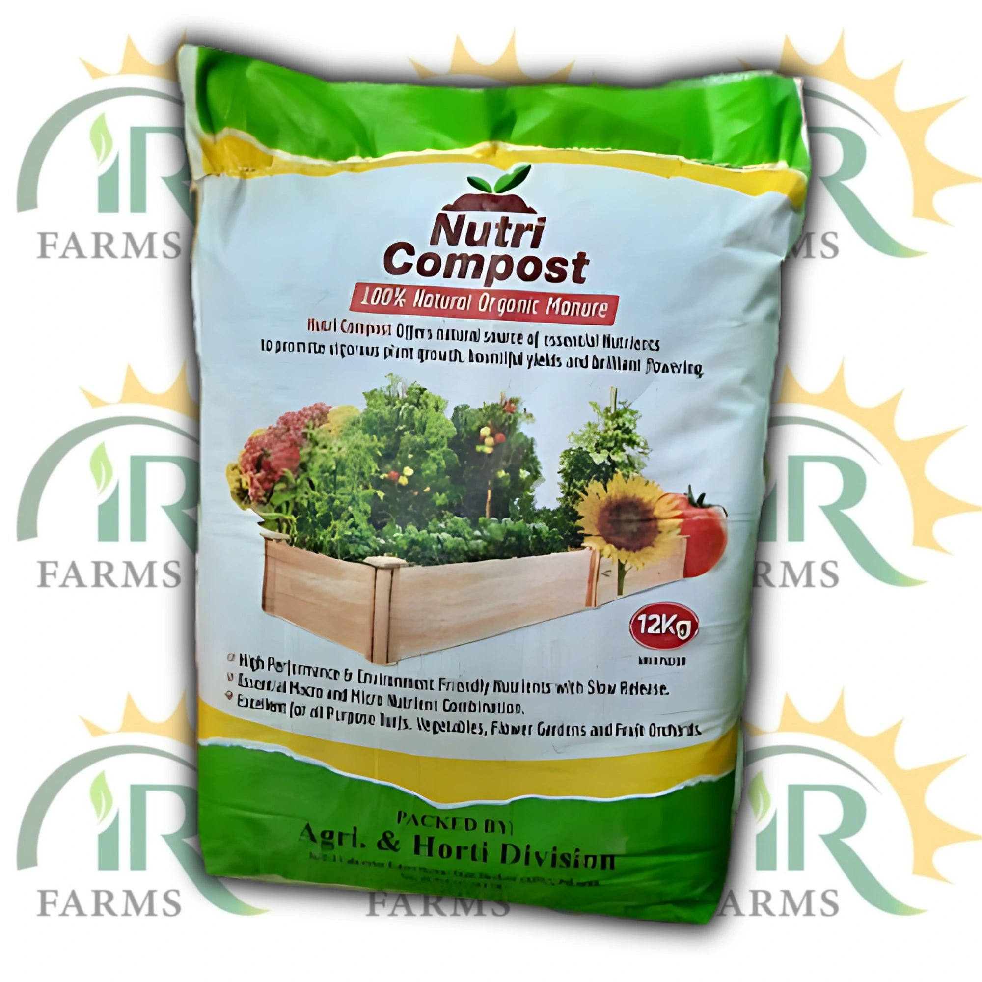 Nutri Compost natural compost fertilizer 40kg bag for organic farming and healthy plant growth in Pakistan