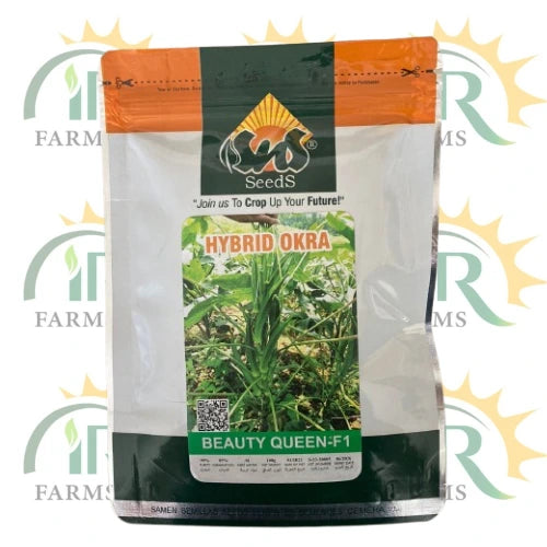 A 100 gram pack of hybrid Okra seeds