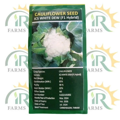 ics white dew (f1 hybrid) cauliflower seed