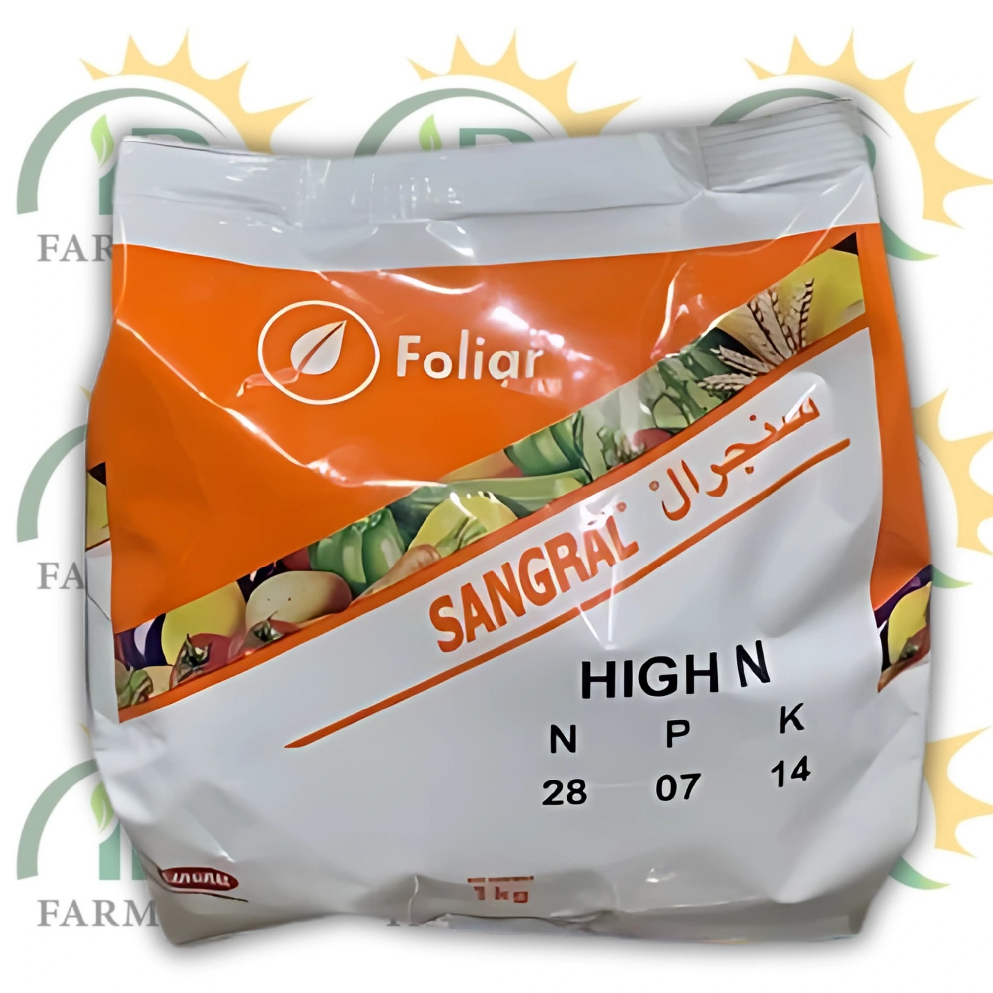 Sangral Foliar N Speed Fol NPK 28:7:14 + TE Soluble Fertilizer 1KG | High Nitrogen Foliar Spray | ALTIGA AGRI SOLUTIONS