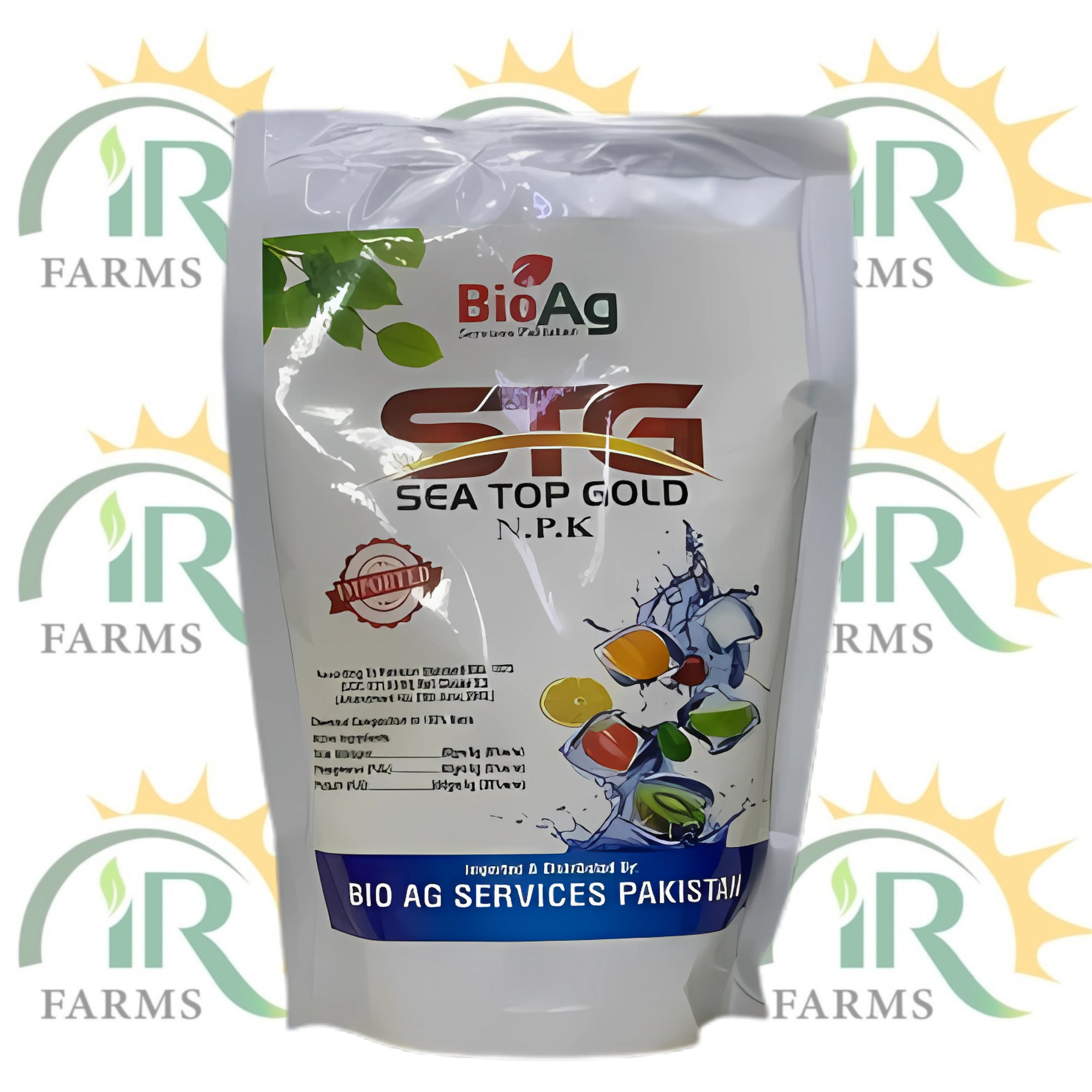STG Sea Top Gold NPK 8-6-30 | 500gm Water-Soluble Fertilizer | Bio Ag Services Pakistan | High Potash Micronutrient Booster