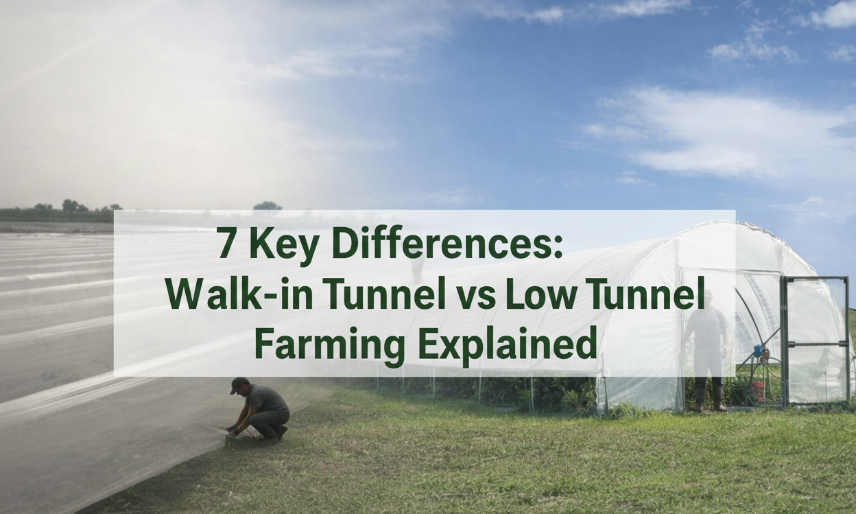 7 Key Differences: Walk-in Tunnel vs Low Tunnel Farming Explained