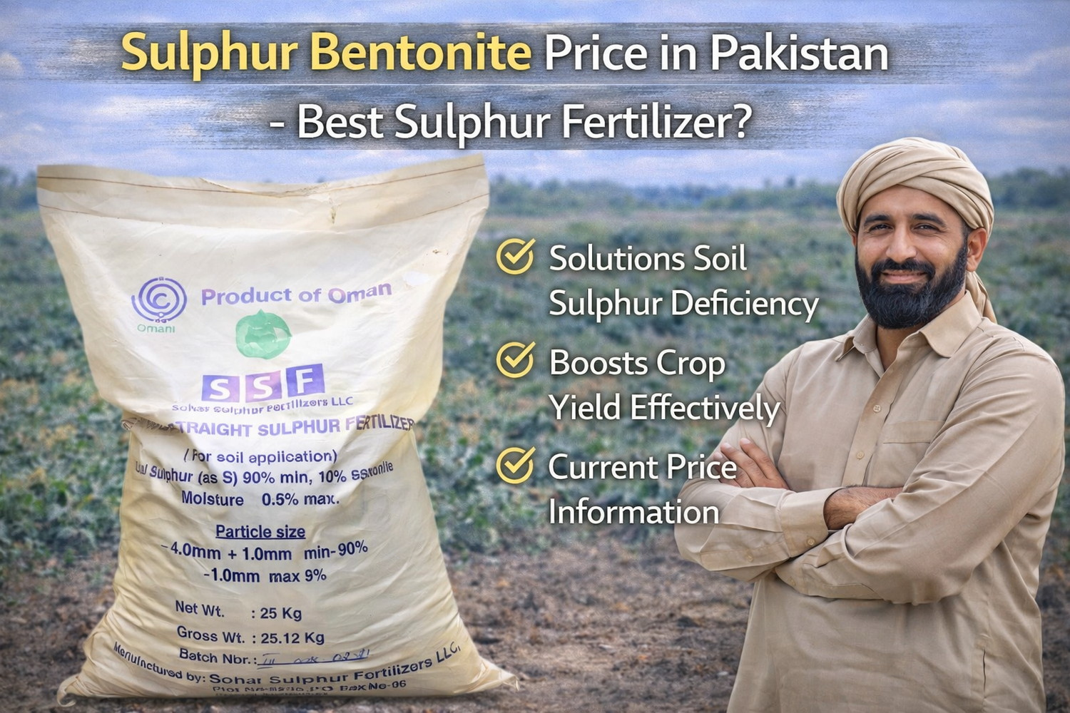 Sulphur Bentonite Price in Pakistan – Best Sulphur Fertilizer?