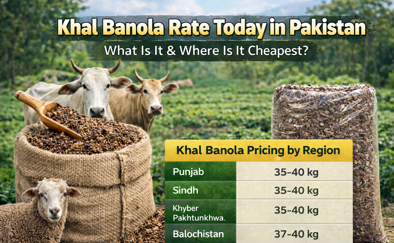 What Is Khal Banola Rate Today in Pakistan and Where Is It Cheapest?