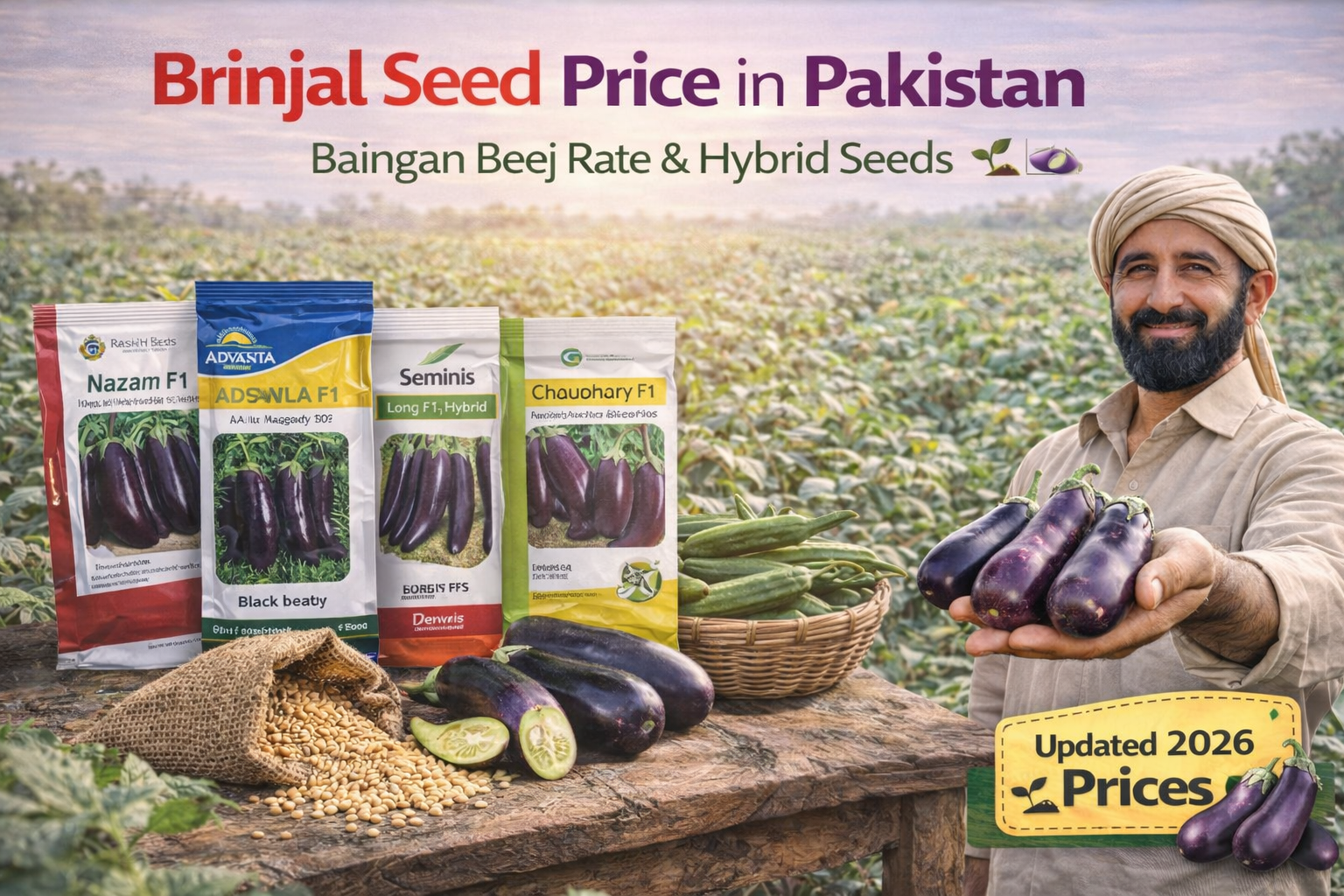 Brinjal Seed Price in Pakistan – Baingan Beej Rate and Hybrid Seeds
