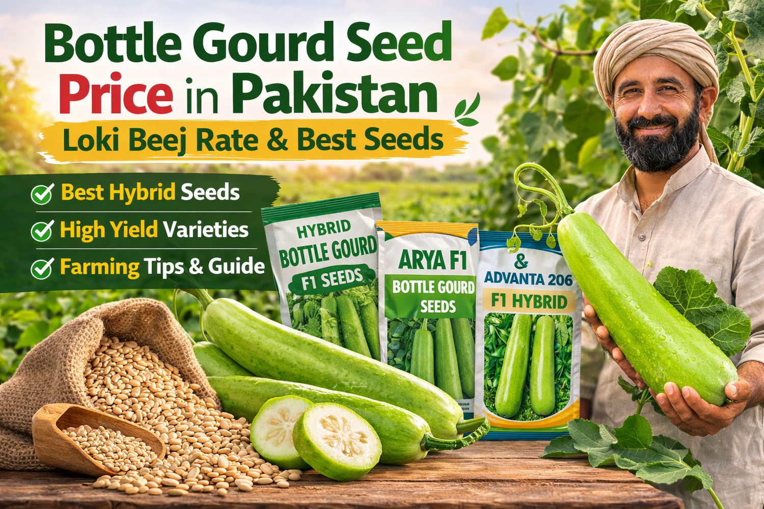 Bottle Gourd Seed Price in Pakistan – Loki Beej Rate and Best Seeds
