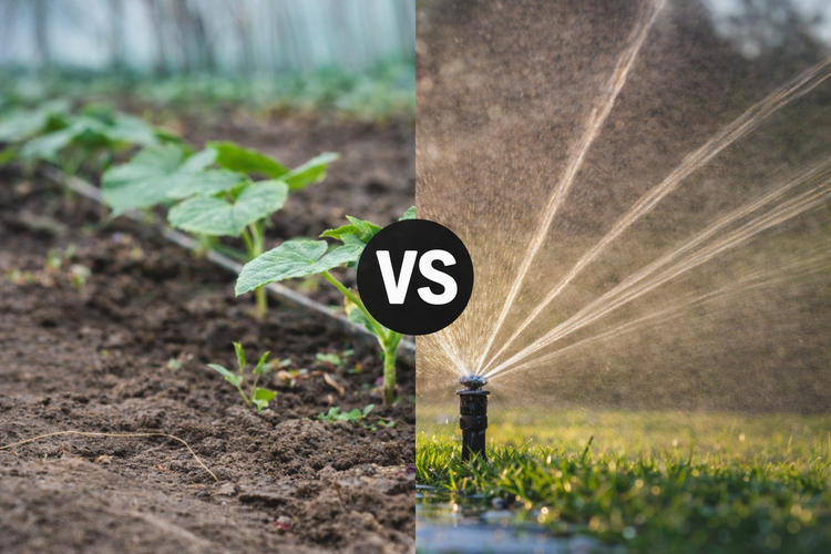 Drip Irrigation vs Sprinkler