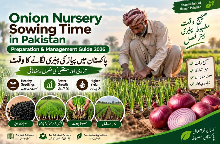 Onion Nursery Sowing Time in Pakistan 2026 – Preparation & Transplanting Guide