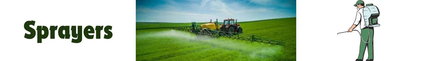 A person using pump sprayer in field