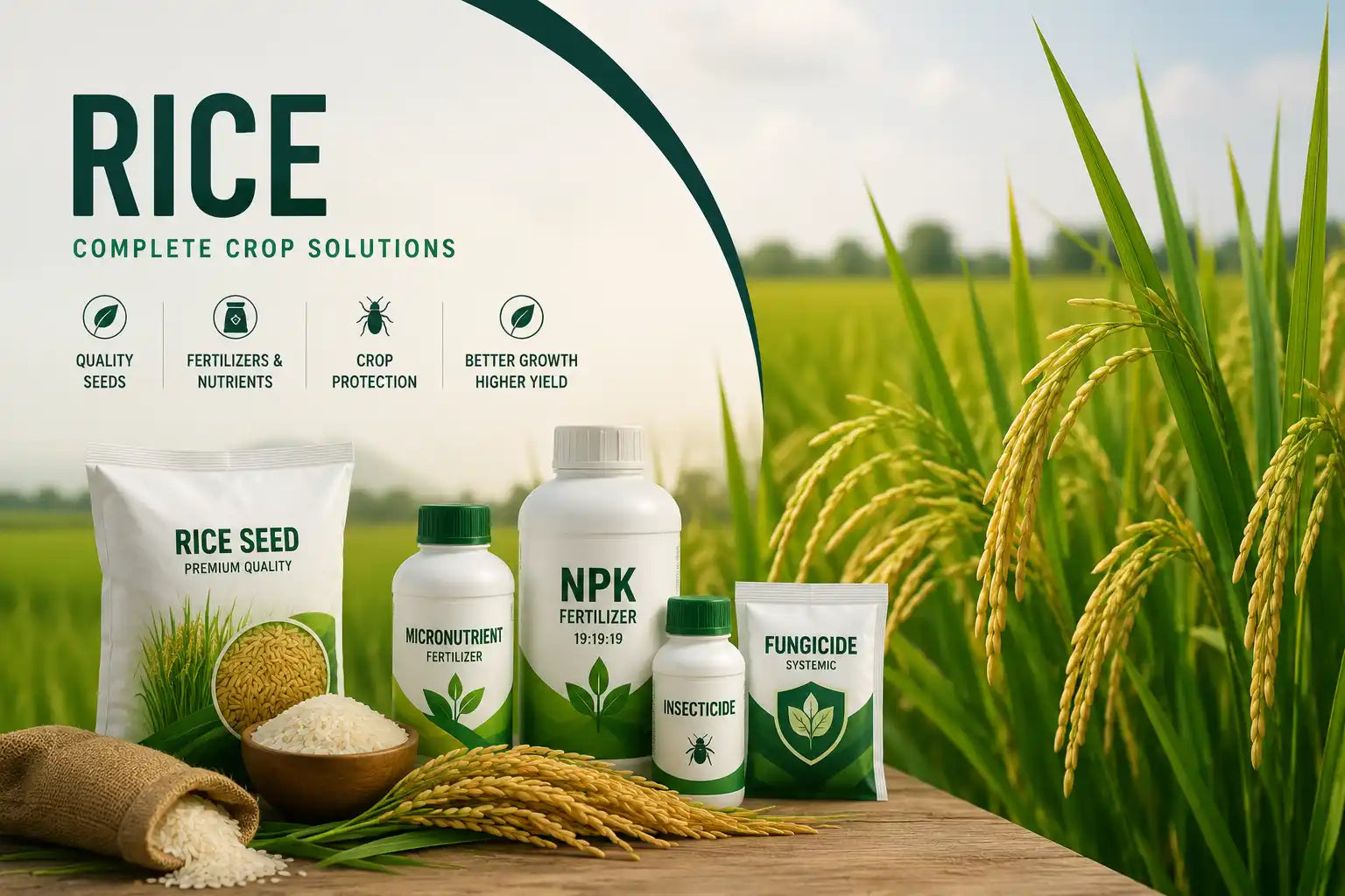 rice crop banner