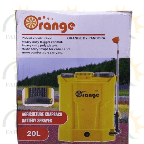 12v 17amp Electric Knapsack Battery Sprayer Single Pump Orange Pandora Charging Spray Machine - IR Farm