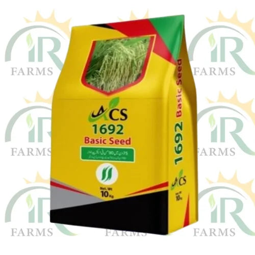 Rice Seed 1692 10kg Pusa Basmati Aroma Long Grain Abid Crop Science Basic Seed Paddy Seed 1692 چاول کے بیج 1692 Original Seed with seed treatment Basic seed