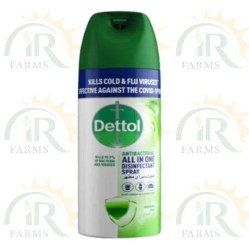 Dettol All-in-one Disinfectant Spray 170ml Can Provide Easy Disinfection, Ensuring Hygienically Clean Indoors And Outdoors Kills 99.9 Percent of Bacteria And Viruses