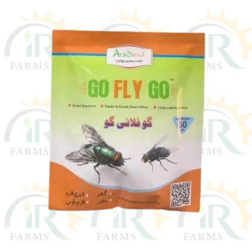 Go Fly Go 50gm Pack To Control Flies Best For Home, Dairy Farms, Farm Houses And Offices Shops Agrofena