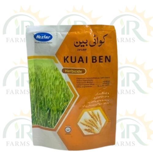 Kuai Ben 24WP 70Gm Tribenuron Methyl + Carfentrazone Ethyl Herbicide Weedicide for Wheat Crop Hextar Chemicals Kuaiben IR Farm