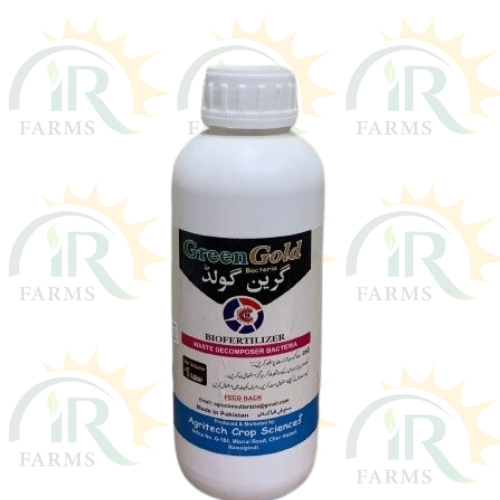 Green gold Bacteria 1Liter Bio Fertilizer Waste Decomposer bacteria Agritech Crop Sciences OWDC IR Farm