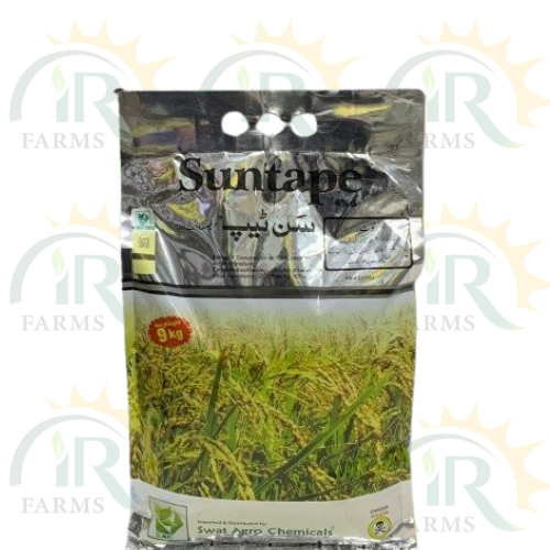 Suntape 9kg Cartap Hydrochloride 4 Percent W/w Swat agro Chemicals Pesticide Granular Insecticide For Paddy Rice Crop Borer IR Farm