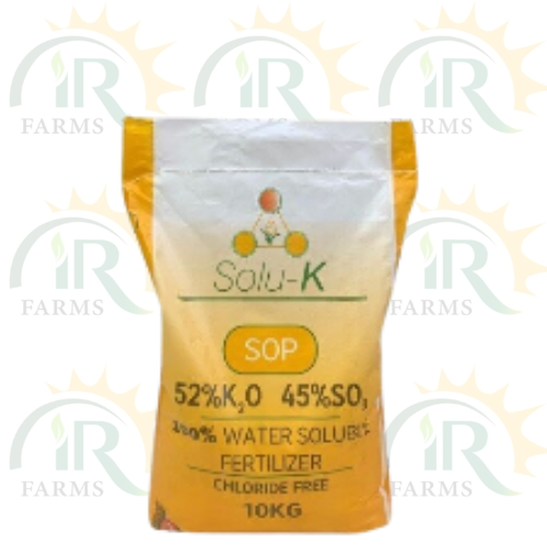 Sop 0-0-52 + So3 45, Solu K Potash Powder 10kg Sulfate Of Potash Macro Nutrient Taiwan Solo Potash Ph < 3 سلفیٹ آف پوٹاش Best Sulfate Of Potash Best Soluble Potassium IR Farm