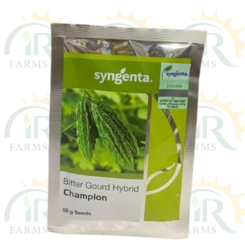 Champion 50gm Bitter Gourd Hybrid F1 Syngenta Pakistan Ltd ہائبرڈ بیج کریلا Bgh-741 Treated With And Carbendazim