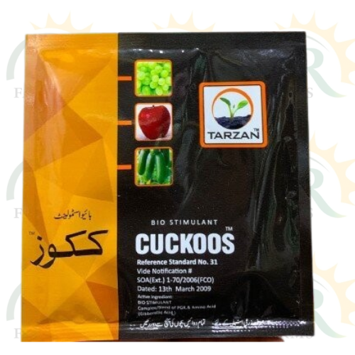 Cuckoos 10gm Gibberellic Acid Bio Stimulant Complex / blend Of Pgr And Amino Acid ( Gibberellic Acid ) Four Brothers Tarzan IR Farm