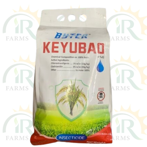 Keyubao 4g 800gm For 1 Acre For All Borers Byter Crop Chlorantraniliprole 1 Clothianidin 3 Rice Corn Sugarcane Peanut Etc Byter Crop IR Farm