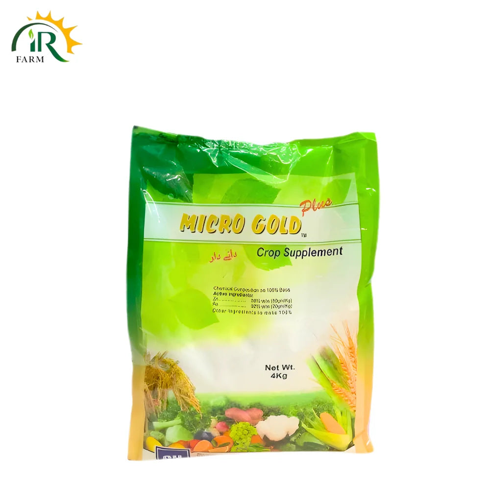 Micro Gold Crop Supplement - 4kg Crystals for Enhanced Soil Nutrition and Crop Health