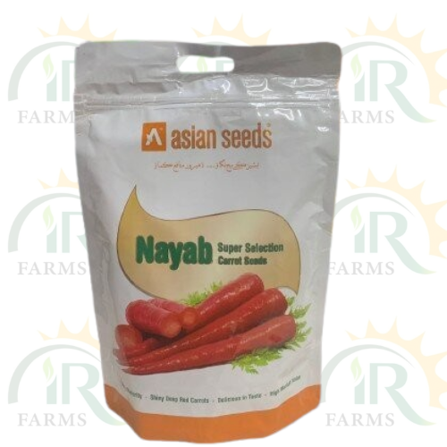 Carrot Seeds 500gm Nayab Super Selection Carrot Seeds Company Gajar Seed Mahyco Every Seed Counts Ntl Seeds Asian Seeds IR Farm