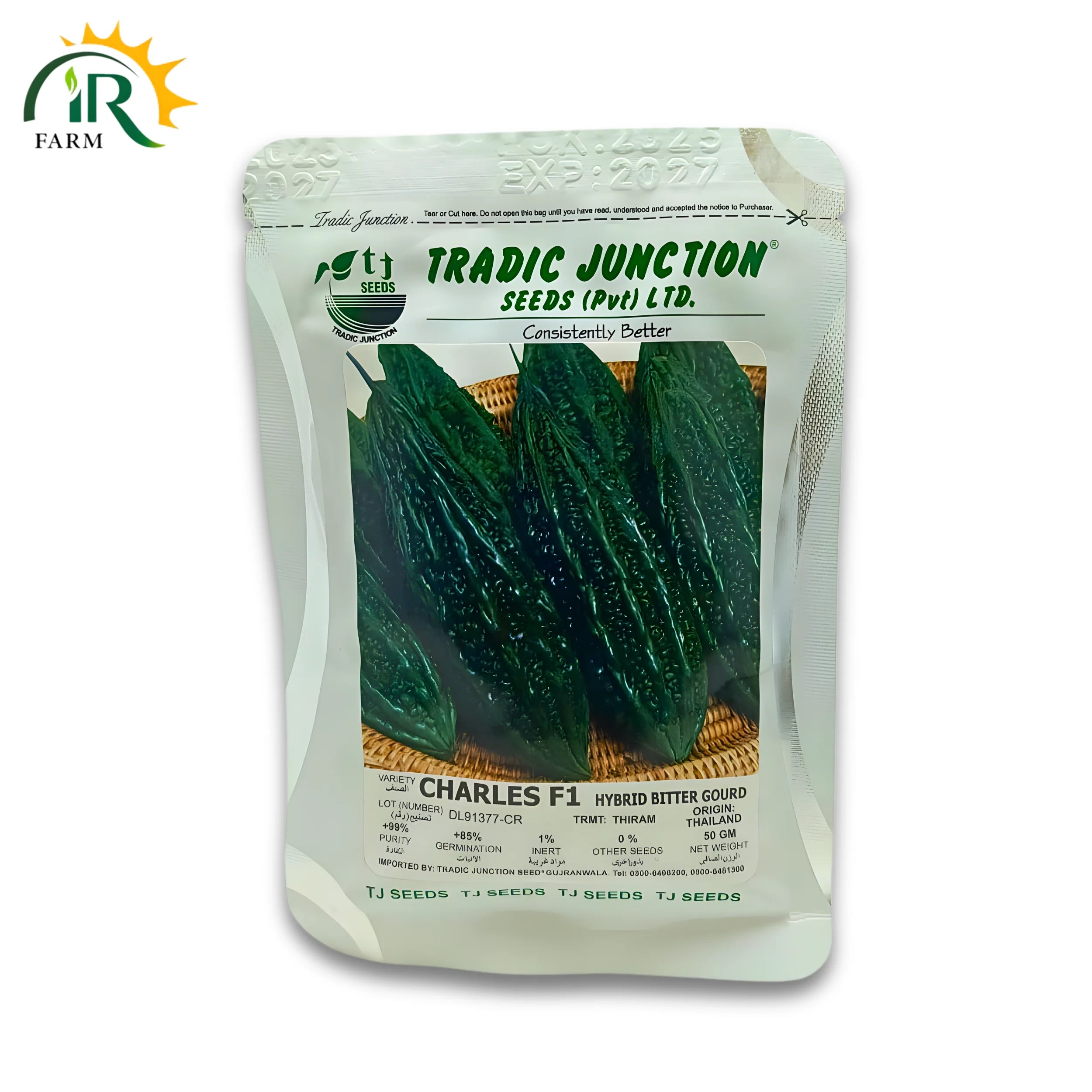 CHARLES F1 Hybrid Bitter Gourd Seeds – High-Yield, Early-Maturing Karela for Farmers