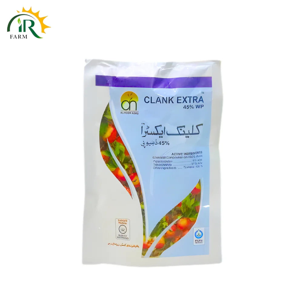 Clank Extra 45%WP [Pyraclostrobin + Tebuconazole] Fungicide 100gm Alnoor Agro Chemicals – Advanced Systemic Protection for Healthier Crops