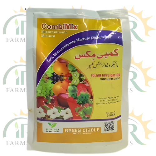 CombiMix Micronutrients Mixture 250GM – Boron, Zinc, Iron, Manganese, Copper foliar spray for plant growth and crop yield
