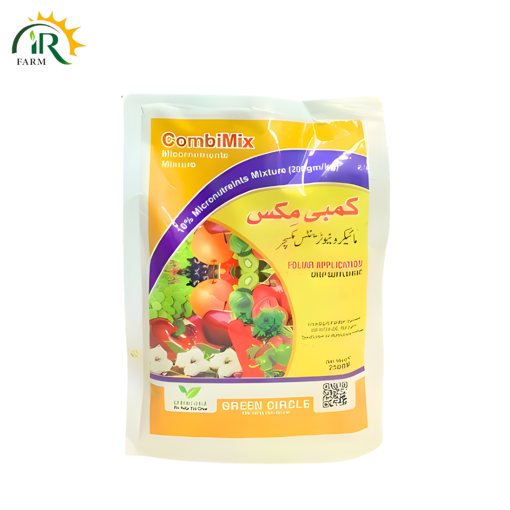 CombiMix Micronutrients Mixture 250GM Foliar Application Crop Supplement Boron, Copper, Iron, Manganese, Zinc Green Circle Combi Mix