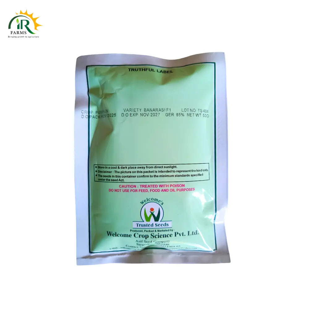 F1 Banarasi Pumpkin Hybrid Seeds (Petha Kaddu Beej)