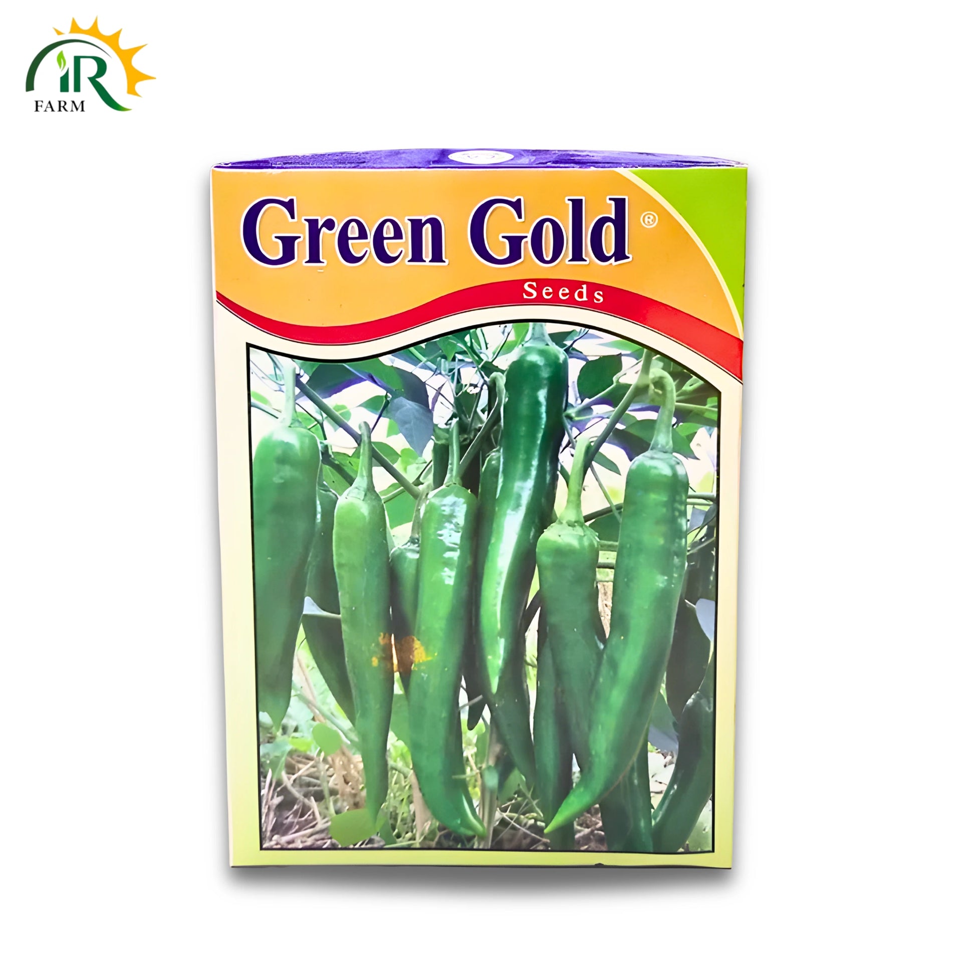 Green Pepper Seeds(100gm) by Green Gold Pvt Ltd | Green Chilli(Sabz Mirch) for High-Yield, Disease-Resistant Green Chillies.