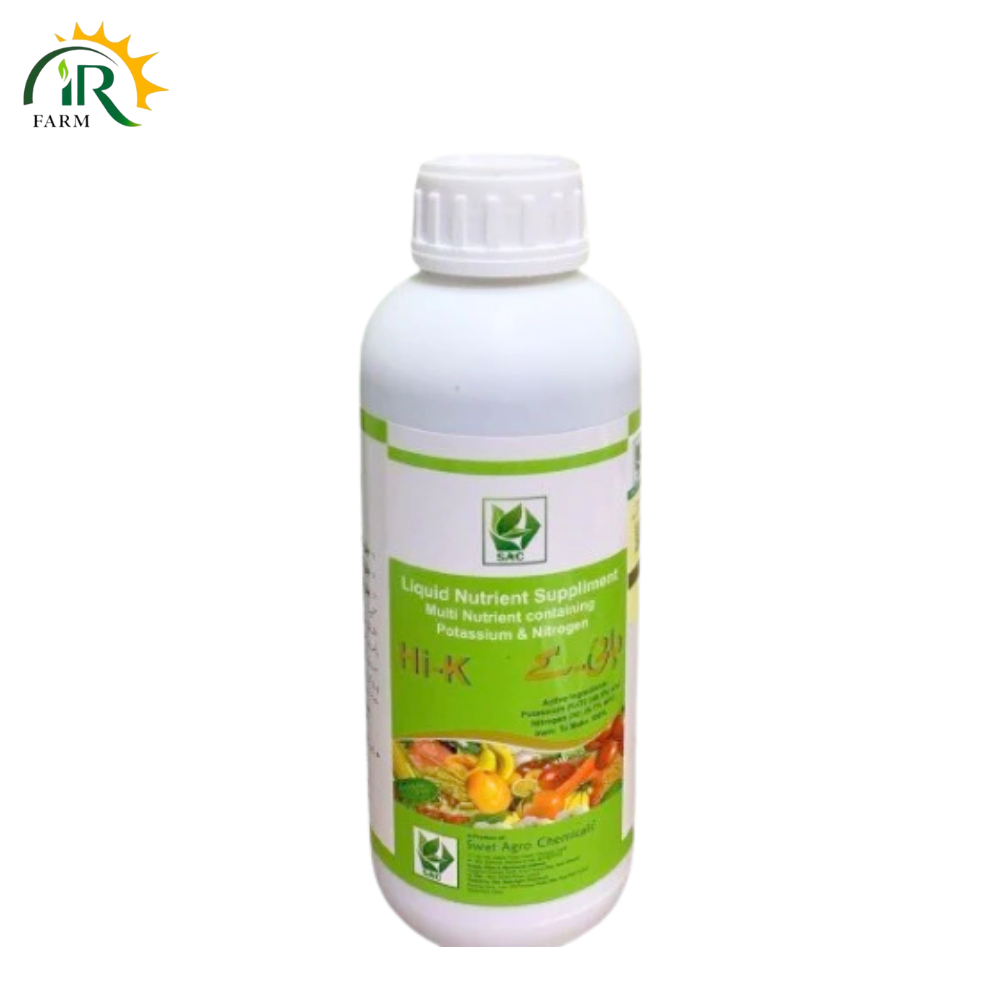 Hi-K 1Liter Liquid Nutrient Suppliment Multi Nutrient containing Potassium and Nitrogen Liquid Fertilizer Hik Hi k swat agro