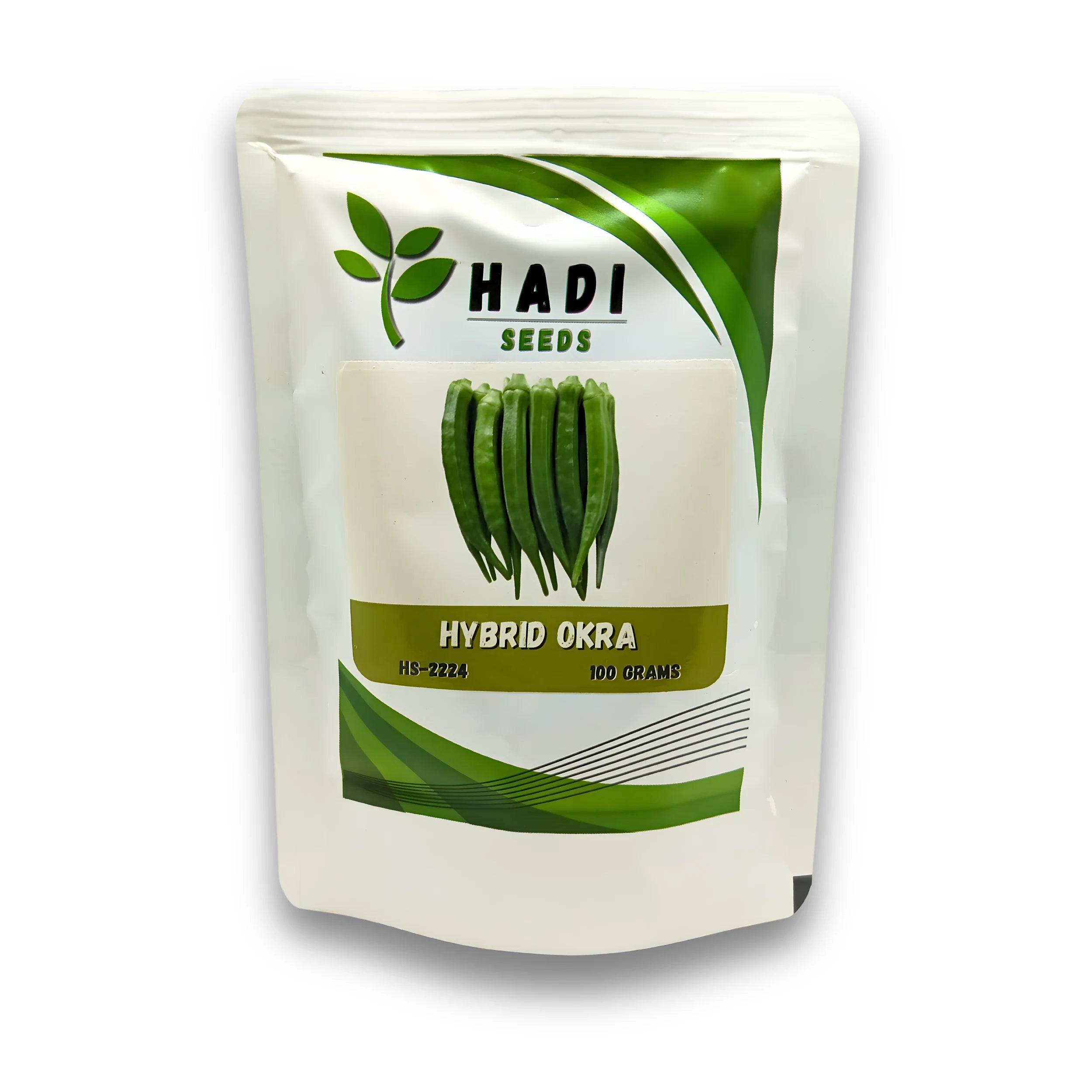 Hybrid Okra HS-2224 – Hadi Seeds | Early Fruiting & Disease Resistant (100g)