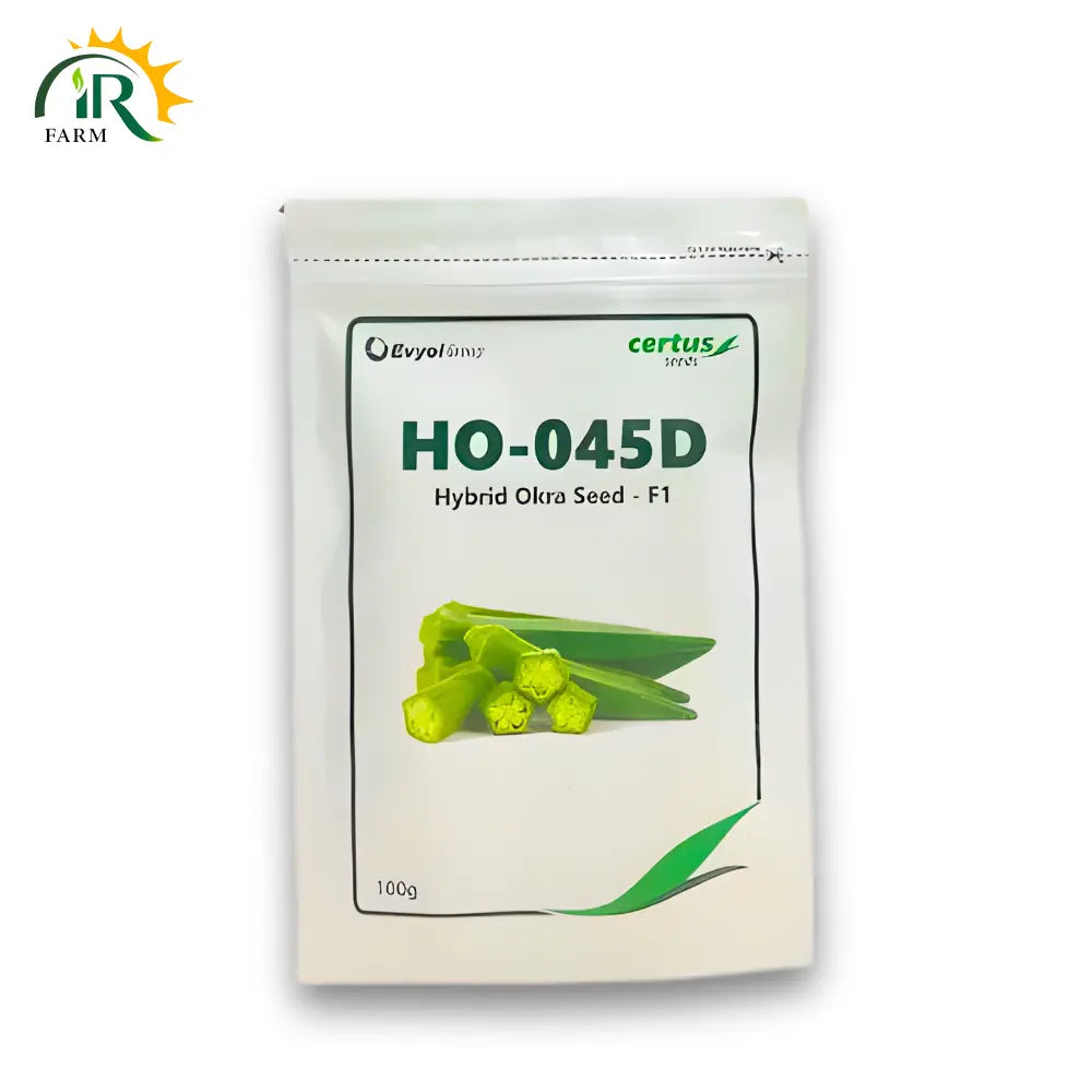 Hybrid HO-045 Okra(Bhindi) F1 Seeds - Premium Quality Seeds for Higher Yield and Better Crop Growth
