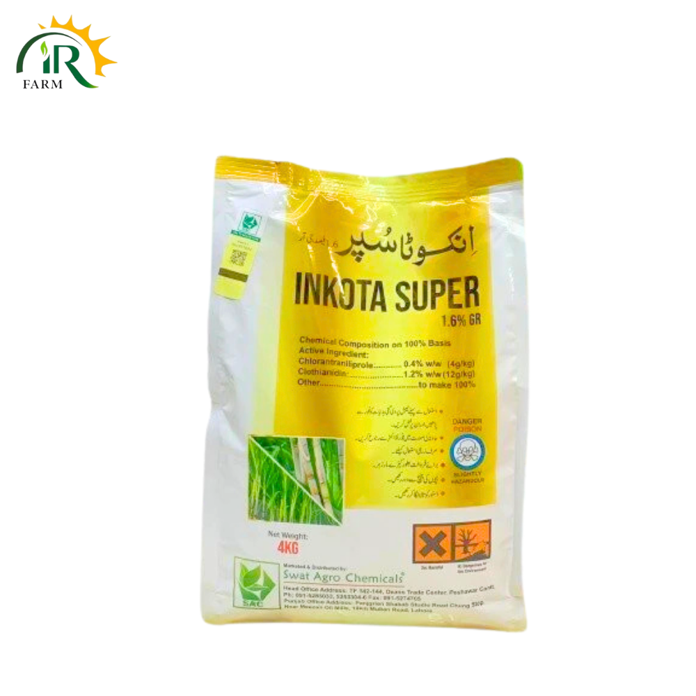 Inkota Super 1.6GR 4KG Granular Insecticide Chlorantraniliprole + Clothianidin For Maize, Rice and Sugarcane Borers Swat agro chemicals products
