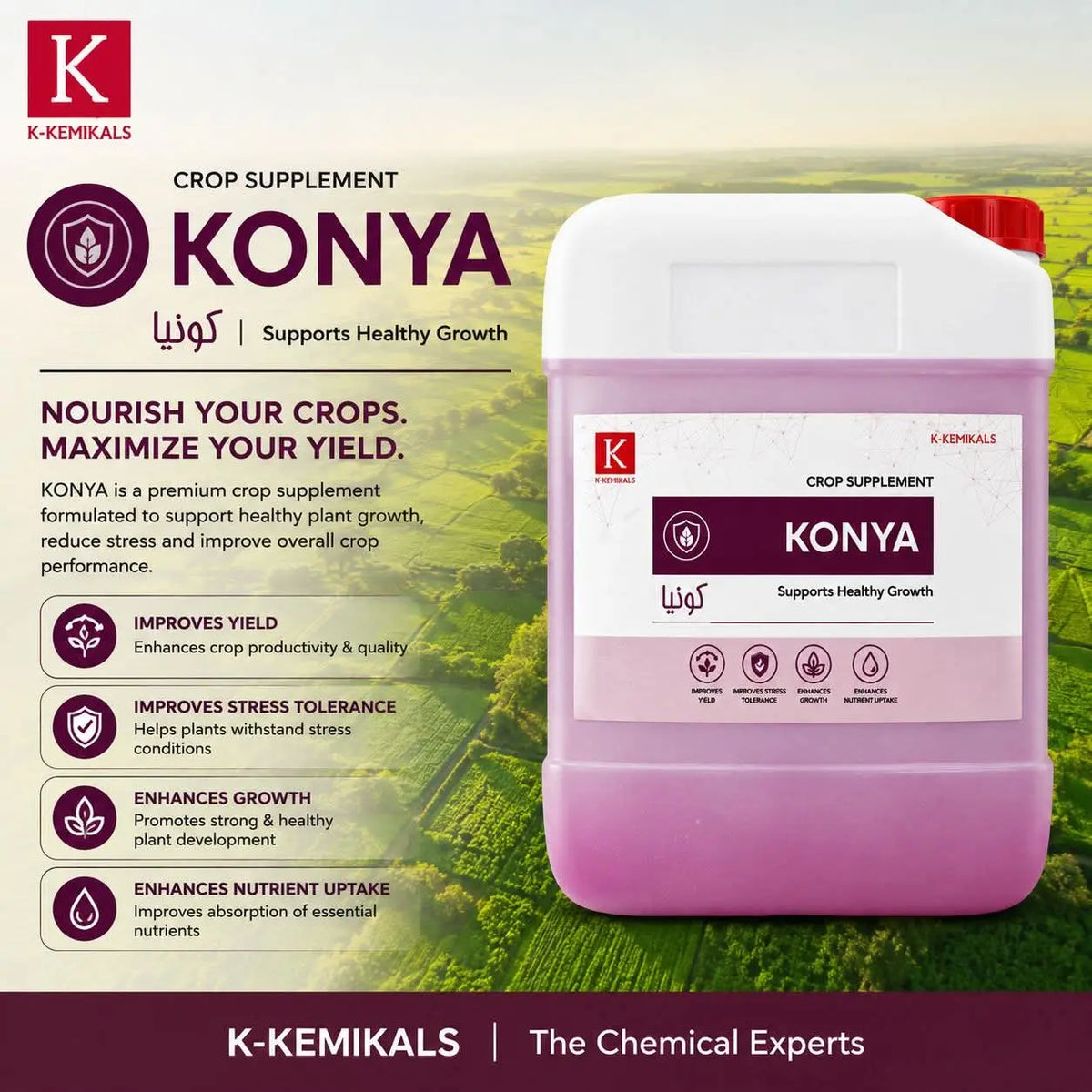 Konya Liquid Potash 20L – Potassium 30% Healthy Growth & Stress Tolerance by K-Kemikals