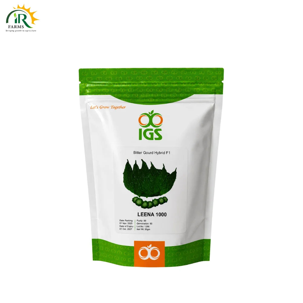 Leena 1000 Hybrid Bitter Gourd Seed 50g By IGS