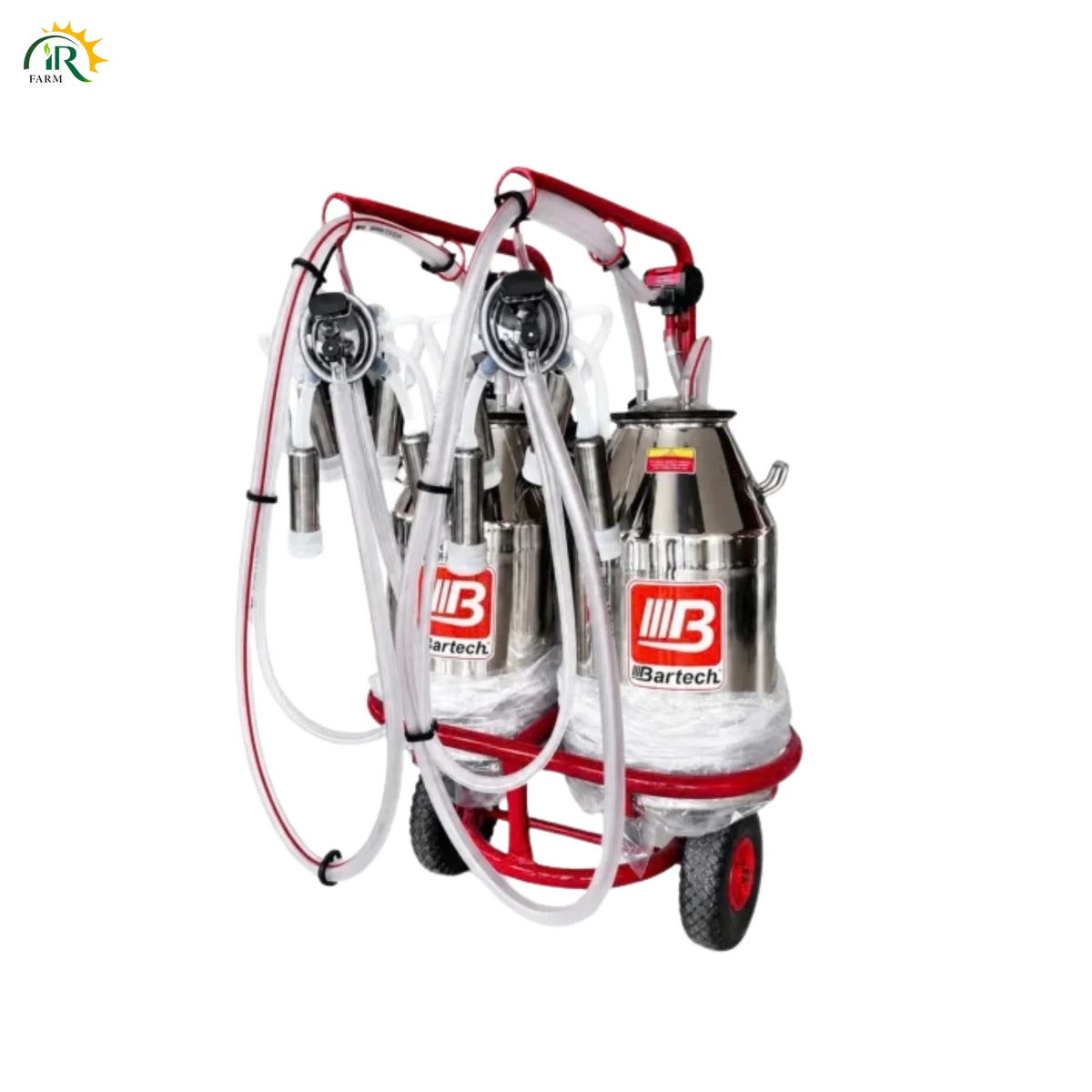 40L Milking Machine – Double Bucket Double Cluster Bartech