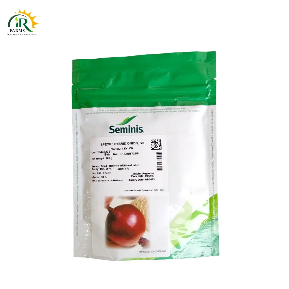 Onion Hybrid Ceylon 100gm Seminis Seed Piyaz Ka Beej Origin : Argentina