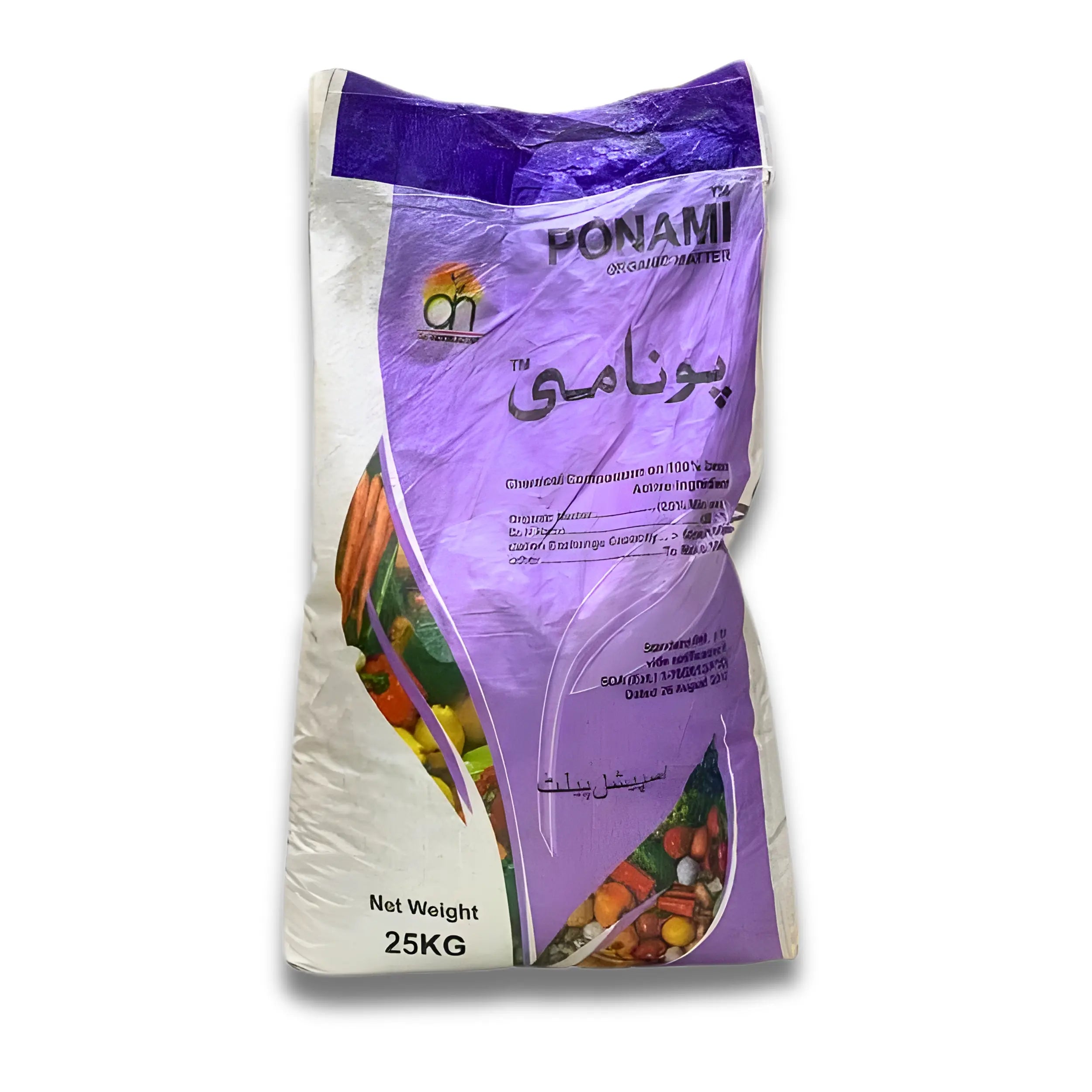 Ponami 25kg Organic Fertilizer by Al Noor Agro Chemicals | 25% Organic Matter for Healthy Soil & High Crop Yield