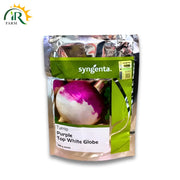 Turnip Purple Top White Globe Seeds(400gm) by Syngenta Pakistan | High-Yield & Early-Maturing Variety.
