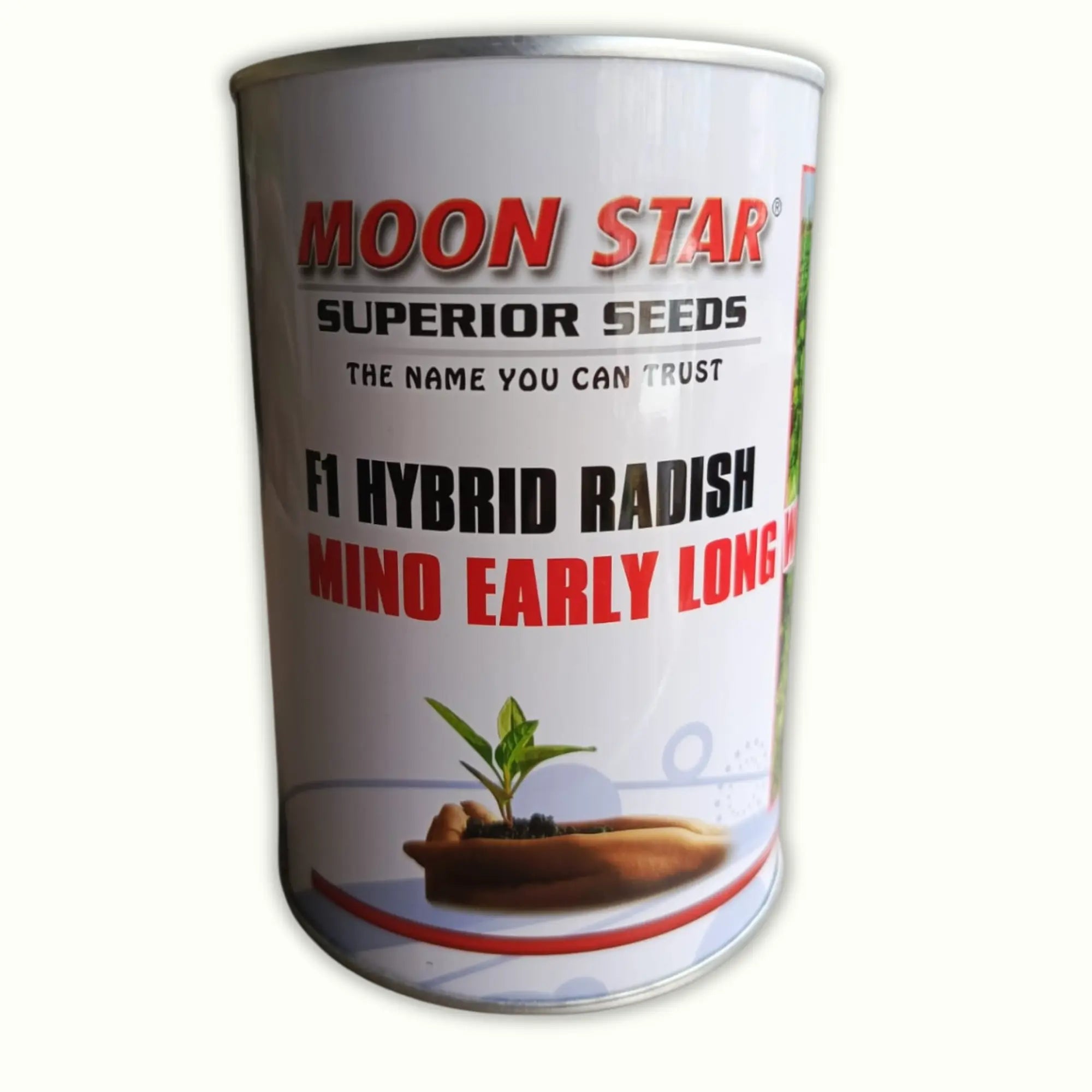 F1 Hybrid Radish Mino Early Long Seeds – 400g, 85%+ Germination | Moon Star