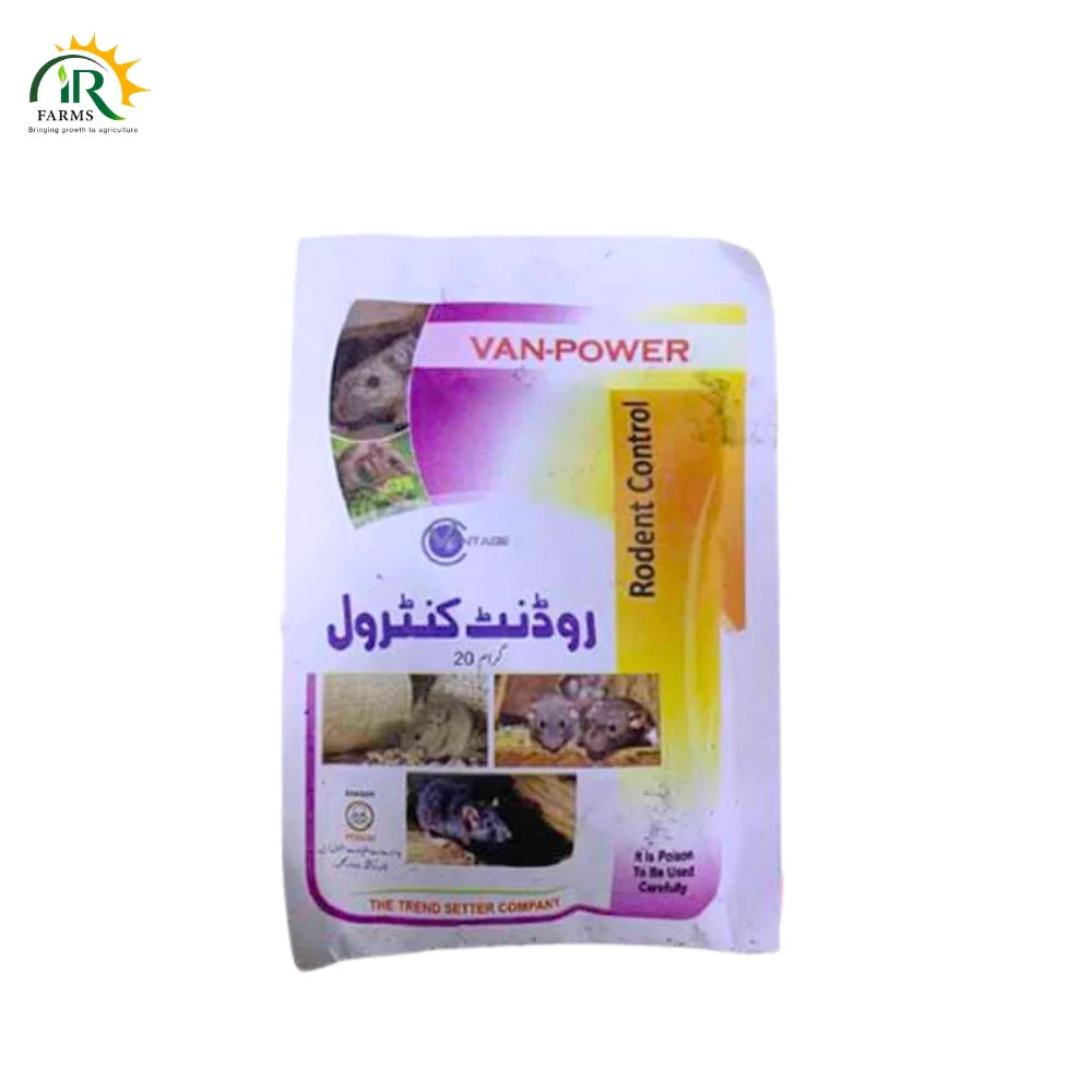 Rodent Control Rat Killer – 20gm x 3 | Van Power by Vantage Chemicals | Effective Mice &amp; Rat Poison