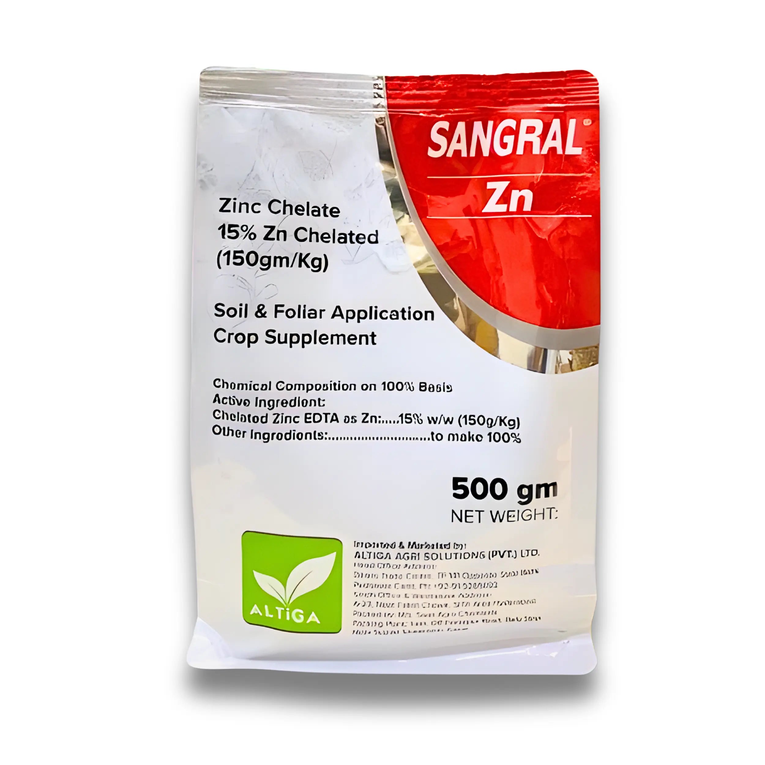 Sangral Zn by Altiga Agri Solutions – High-Performance Zinc Chelate 15% for Crop Nutrition