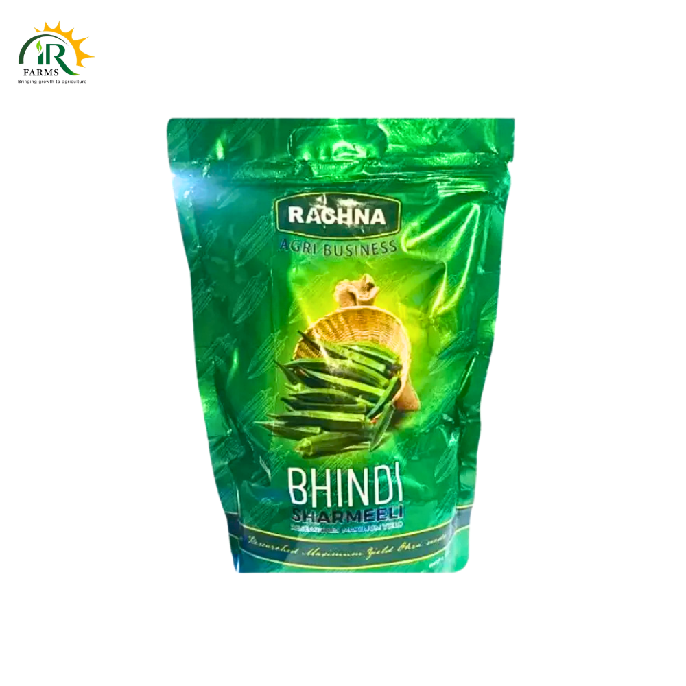 Sharmeeli Bhindi 1kg By Rachna - High-Yield OP Okra Seeds for Sowing _ Bhindi Plant