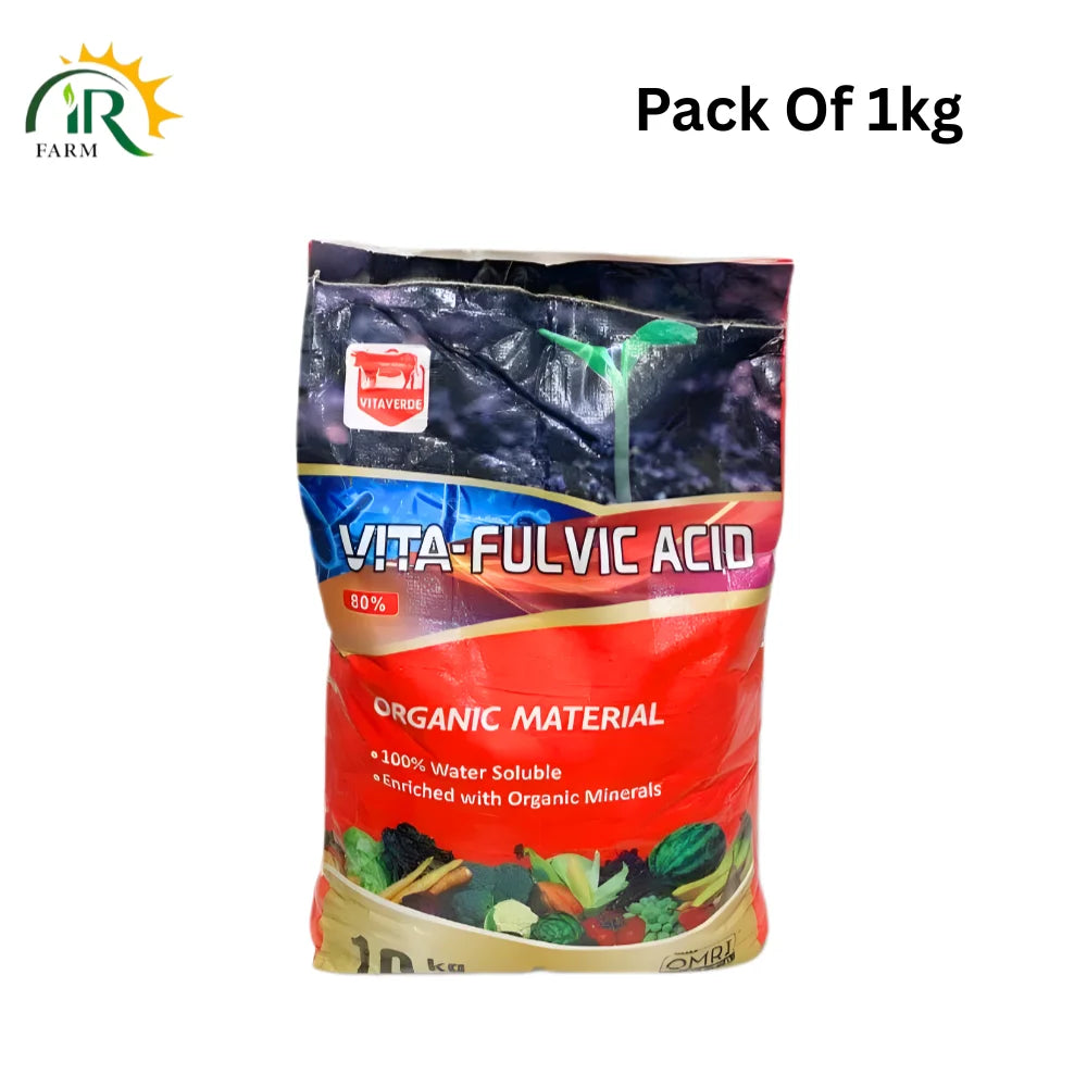 Rich Bio Fulvic Acid 80% Organic Fertilizer for Improved Crop Stress Resistance